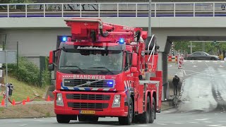 Brandweer Schiedam met spoed onderweg naar meerdere Meldingen Tijdens de Opendag in Schiedam [upl. by Obadiah]