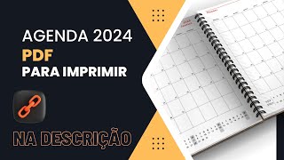 Agenda Para Imprimir 2024  Agenda para Imprimir PDF [upl. by Alidia]