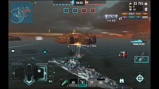 World of Warships Blitz  Tier 8 France Cruiser Bayard 32 [upl. by Marwin]