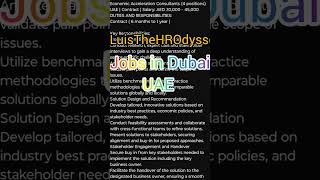 Why You Should Apply for Jobs in Dubai [upl. by Lenard645]