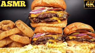 ASMR MUKBANG  EATING Burger amp Double Cheese Burger [upl. by Us630]