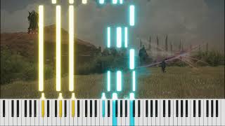 Dawntrail Job Actions Trailer Music on Piano [upl. by Iolanthe897]