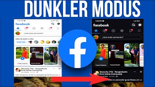 Facebook Dunkler Modus  So aktivieren Sie den Dunkelmodus auf Facebook [upl. by Vod]