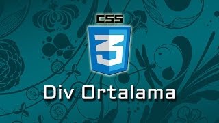 CSS3  CSSte Div Ortalama [upl. by Grethel]