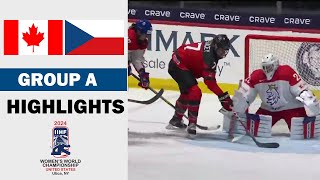 Canada vs Czechia Full Highlights  Group A  2024 Womens World Hockey Championship 472023 [upl. by Aneem]