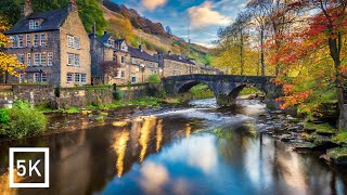 Hebden Bridge In England  5K HDR Walking Tour of the 4th Funkiest Town in the World [upl. by Yaned]