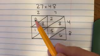 Lattice method multiplication [upl. by Meehahs]