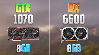 GTX 1070 vs RX 6600  How Big is the Difference [upl. by Ellinnet636]