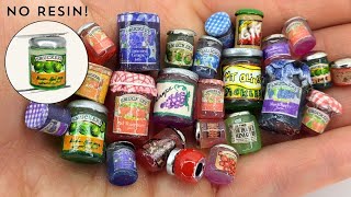 EASY dollhouse miniature Jars made from everyday items  No Clay or Resin [upl. by Inimak]