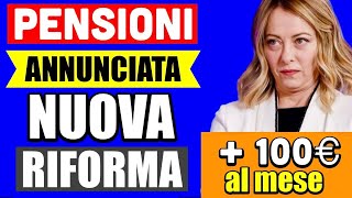 ULTIMORA PENSIONI 👉 ANNUNCIATI NUOVI AUMENTI di 100€ al MESE SECONDA RIFORMA IRPEF 💰 [upl. by Eilra]