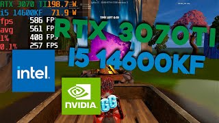 RTX 3070 ti 8GB i5 14600kf fortnite fps test benchmark fpstest fortnitefps 3070ti [upl. by Wertheimer]