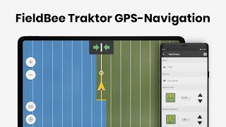 FieldBee tractor GPS app – Start your precision farming Deutsch [upl. by Adirem]