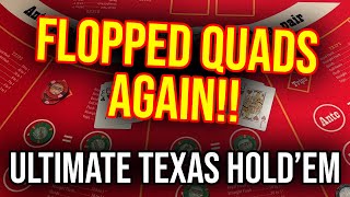 OMG MASSIVE WIN ULTIMATE TEXAS HOLD’EM April 2nd 2023 [upl. by Aital253]