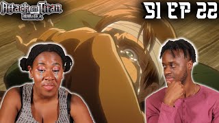 This Show Will Break Her  Attack on Titan 1x22 Reaction [upl. by Robbins]