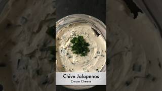 Homemade Chives and Jalapeno Cream Cheese howtomake food recipe homemade chivesandjalapeno [upl. by Uliram212]