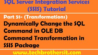 SSIS Tutorial Part 52Use Stored Procedure with Output Parameter in OLE DB Command Transformation [upl. by Audris]