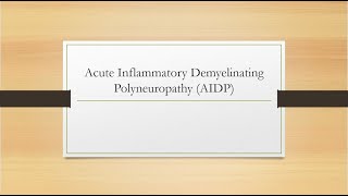 Acute Inflammatory Demyelinating Polyneuropathy AIDP [upl. by Isborne410]