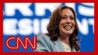 Kamala Harris reacts to winning Democratic presidential nomination [upl. by Baun525]