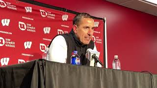 Luke Fickell press conference Wisconsin football coach on what went wrong right in loss to Oregon [upl. by Chrysa]