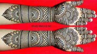 Latest simple full hand bridal mehndi designs  wedding 2022 special front hand mehendi design [upl. by Nnylassej]