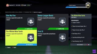 FIFA 22 SBC  HYBRID LEAGUES  THE WHOLE NINE YARDS  NO LOYALTY CHEAP [upl. by Auqinat]