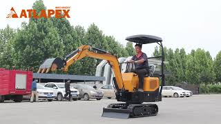 ATLAPEX Crawler Excavator APX10 with optional engines KOOPKD192 KUBOTA Z482 and BampSXR2100 [upl. by Raclima]