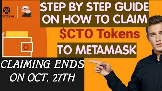 How to Claim Your CTO Token to Metamask wallet via Mises Browser [upl. by Queridas923]