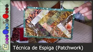 Cómo hacer la Técnica de Espiga Patchwork Tutorial [upl. by Nottarts]