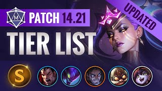 UPDATED TIER LIST for Patch 1421 Split 3  League of Legends [upl. by Siddra381]