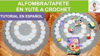 tapetealfombra en yute crochet o ganchillo [upl. by Stclair]