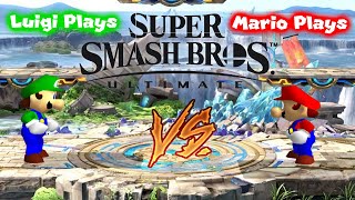 Luigi Plays SUPER SMASH BROS ULTIMATE VS MARIOOO [upl. by Weisler]