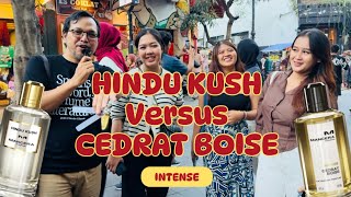 Public Reaction Parfum Mancera Cedrat Boise Intense VS Hindu Kush  Cewek Bandung suka yang mana [upl. by Nalak60]