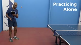 Practicing Alone  Table Tennis  PingSkills [upl. by Milburn]