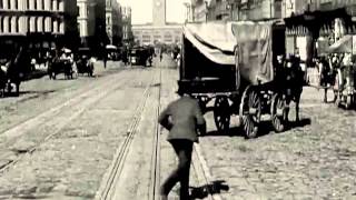 San Francisco Dashcam A Trip Down Market Street 1906 Sound Track  Moon Safari  La femme dargent [upl. by Scopp509]