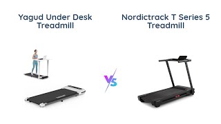 Under Desk Treadmill vs NordicTrack T Series 5 Treadmill Comparison 🏃‍♂️🏋️‍♂️ [upl. by Barger]