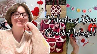 15 Valentines Day Crochet Ideas Beginner Friendly  Robin Feathers [upl. by Llerret605]