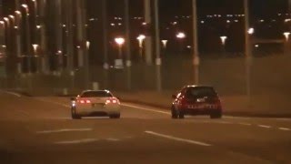 C5 Corvette vs Turbo Civic Hatchback [upl. by Welker115]