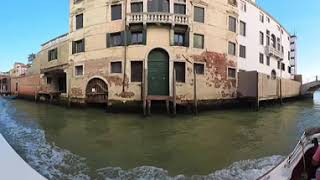 360  Water taxi from Venice to Marco Polo airport [upl. by Talich824]