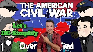 European Reacts The American Civil War  OverSimplified Part 1 [upl. by Chalmer]