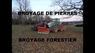 broyage de pierres amp broyage forestier fendt 936 [upl. by Amir]