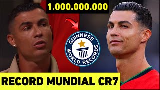 🚨CRISTIANO RONALDO ROMPE RÉCORD MÁS LEGENDARIO DE LA HISTORIA DEL INTERNET  CR7 HOY [upl. by Yerffoej]