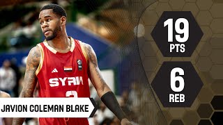 Javion Coleman Blake 19 PTS  Top Performer  UAE vs SYR  FIBA Asia Cup 2025 Qualifiers [upl. by Llenyt]