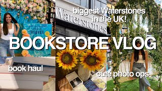 VLOG book shopping at Waterstones  book haul  travel diaries [upl. by Ylesara626]