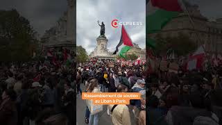 Rassemblement de soutien au Liban et au peuple libanais à Paris  29 septembre 2024 [upl. by Panter]