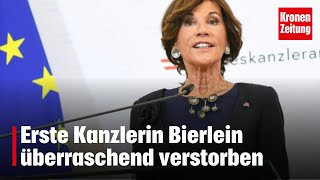 Erste Kanzlerin Bierlein überraschend verstorben  kronetv NEWS [upl. by Craggie609]