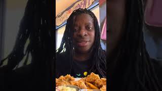 Mukbang Fried Oysters At New Orleans Fire On The Bayou [upl. by Mieka830]