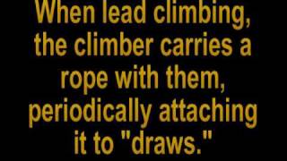 Demonstration of Lead Climbing [upl. by Dimitry]