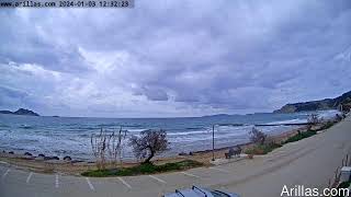 20240103 Arillas Corfu Live Webcam [upl. by Savitt426]