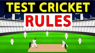 Rules of TEST CRICKET  How to Play Test Cricket  Test Cricket Rules and Regulations [upl. by Valery]