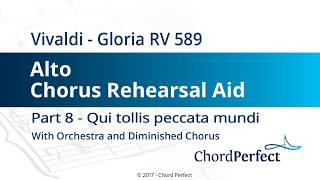 Vivaldis Gloria Part 8  Qui tollis peccata mundi  Alto Chorus Rehearsal Aid [upl. by Cosette796]